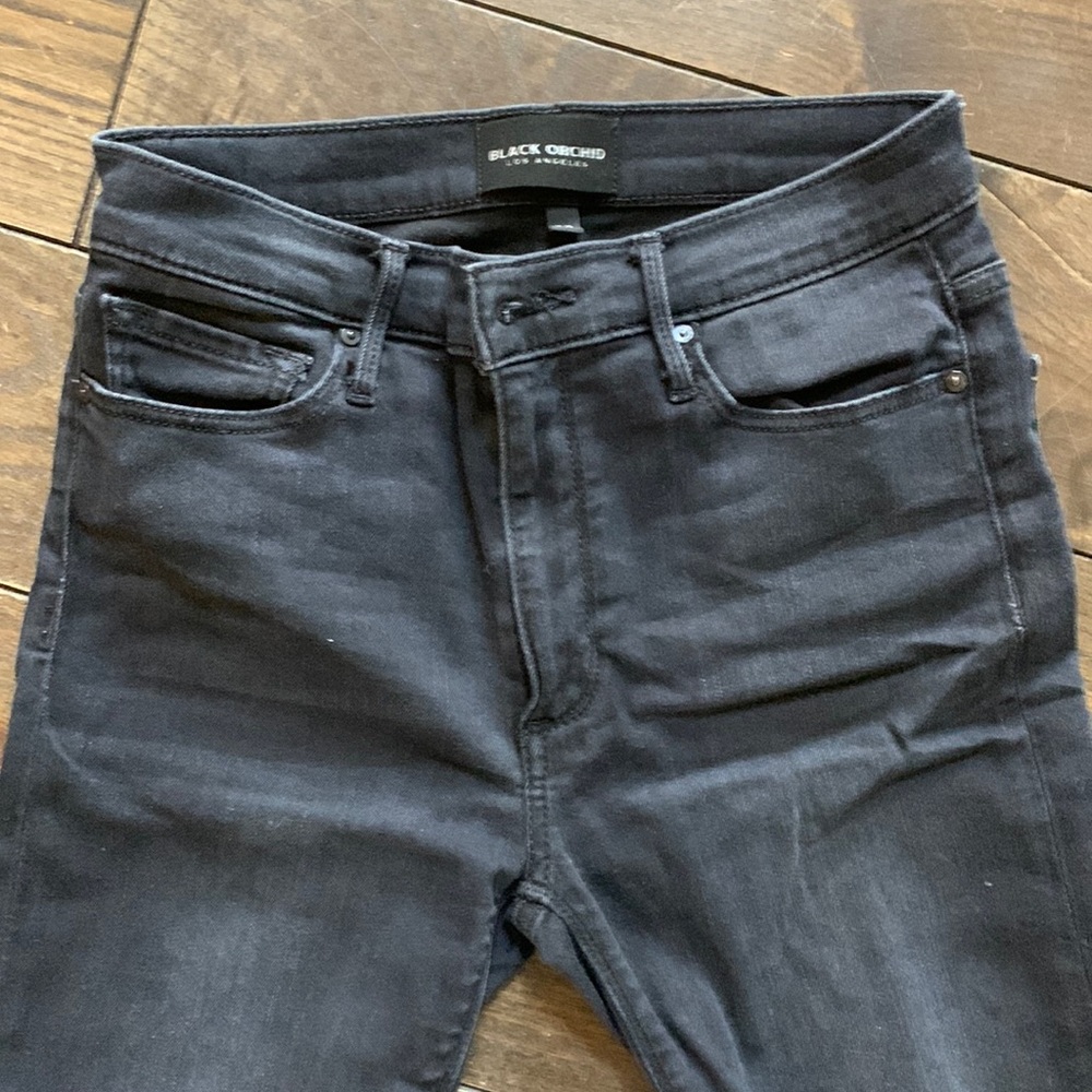 Black Orchid High Rise Ankle Fray Skinny Jean